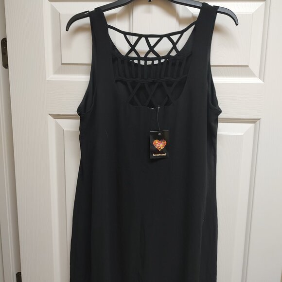 Heart Soul Womens Shift Swing Dress Strappy Neck XL - Picture 2 of 2